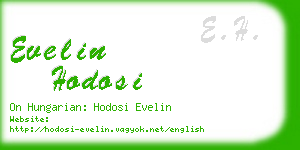 evelin hodosi business card